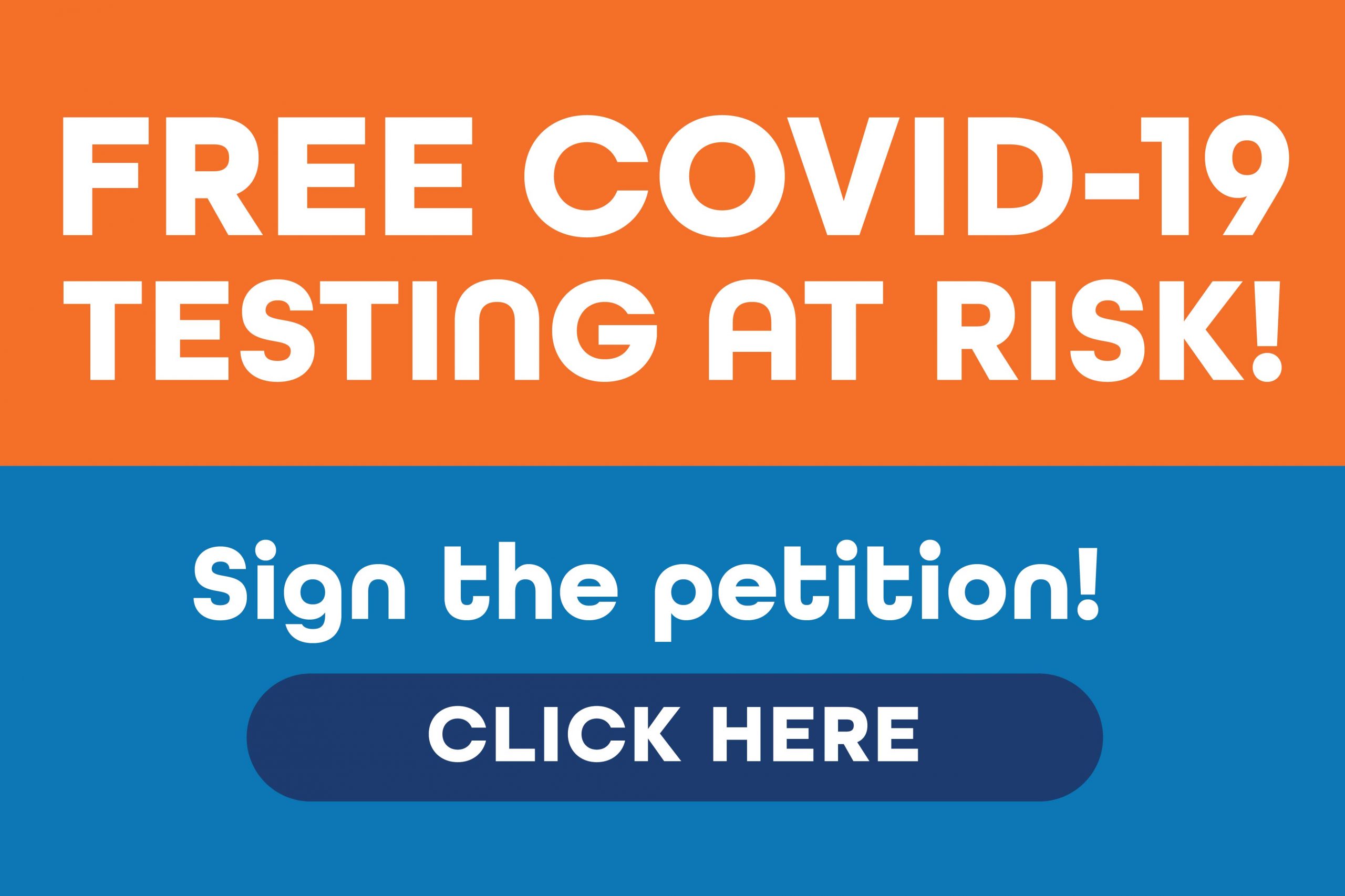 The Federal decision to not fund COVID-19 testing thru the HRSA will adversely impact the access for uninsured to receive reliable testing. We encourage you to sign this petition to ensure that those who are not covered by insurance can continue to rely on the HRSA fund to cover claims submited for uninsured patients who still need to be able to have access to free COVID-19 testing.